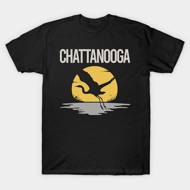 Flying Stork Chattanooga T-Shirt by flaskoverhand